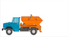 Схема погрузки мусора в контейнер 8 м3